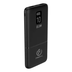 Powerbank Rebeltec P10 LCDPD, 10000 mAh, 22,5 W, czarny