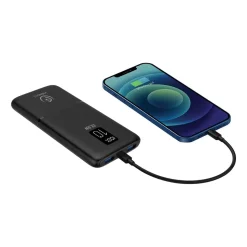 Powerbank Rebeltec P10 LCDPD, 10000 mAh, 22,5 W, czarny