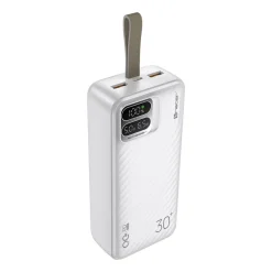 Powerbank Tracer Blaze, 30000 mAh, 65 W, biały