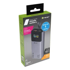 Powerbank Tracer Comet, 10000 mAh, 20 W, czarno-stalowy