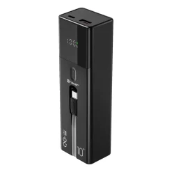 Powerbank Tracer Quant, 10000 mAh, 100 W, czarny