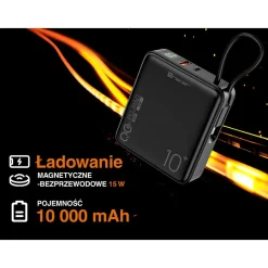 Powerbank Tracer Scout, 10000 mAh, czarny