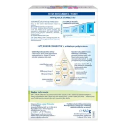 Produkt na bazie mleka HIPP 5 Junior Combiotik®, dla przedszkolaka po 2,5 r.ż., 550 g
