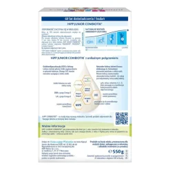 Produkt na bazie mleka HIPP 4 Junior Combiotik®, dla dzieci po 2 r.ż., 550 g