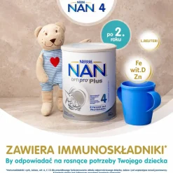 Produkt na bazie mleka NAN Optipro Plus 4, po 2 r.ż., 800 g