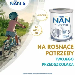 Produkt na bazie mleka NAN Optipro Plus 5, dla małych dzieci, 800 g