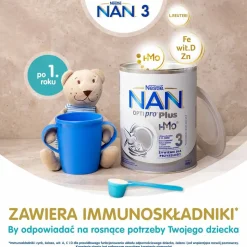 Produkt na bazie mleka NAN Optipro Plus 3 HMO, po 1. r.ż., 800 g