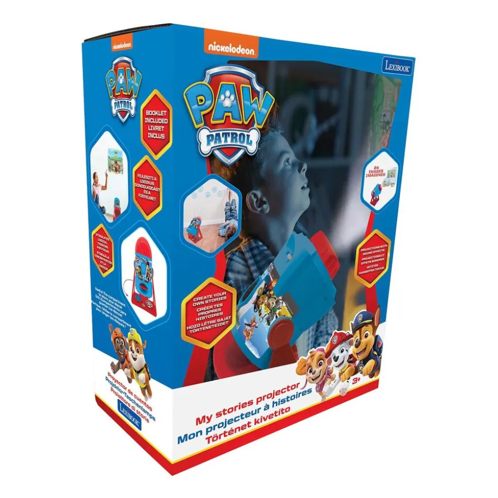 Projektor Psi Patrol Lexibook, 3 dyski, z efektami dźwiękowymi