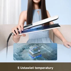 Prostownica do włosów Dreame AuraSteam, 2 w 1, biała