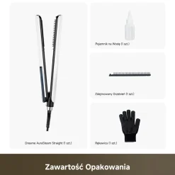 Prostownica do włosów Dreame AuraSteam, 2 w 1, biała