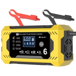 Prostownik automatyczny 12V/6A Tracer DT126, z funkcją diagnozy i regeneracji