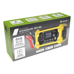 Prostownik automatyczny 12V/6A Tracer DT126, z funkcją diagnozy i regeneracji