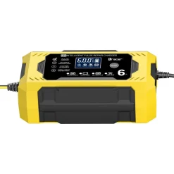 Prostownik automatyczny 12V/6A Tracer DT126, z funkcją diagnozy i regeneracji