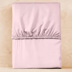 Prześcieradło z gumką 160 x 200 cm Detexpol, mikrosatyna, różowe