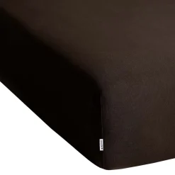 Prześcieradło z gumką 80-90 x 200 cm Restilo Amber, czekoladowe