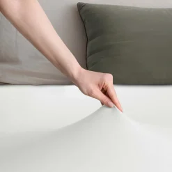 Prześcieradło z gumką 80-90 x 200 cm Restilo Amber, białe