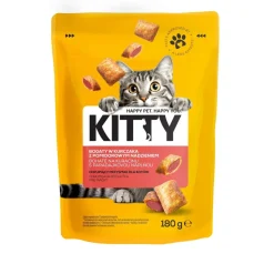 Przekąska dla kota Kitty, poduszeczki, ser lub pomidor, 12 x 180 g