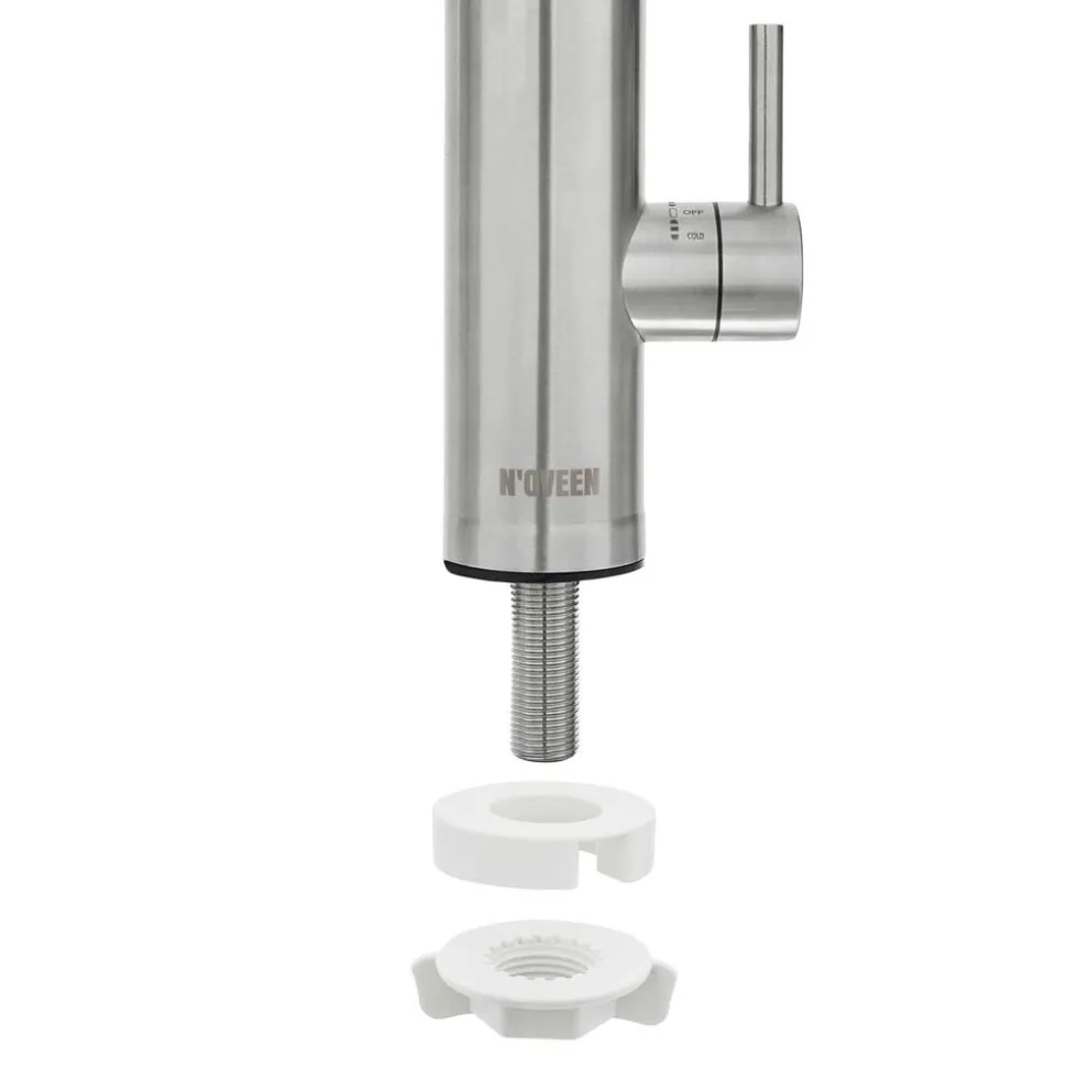 Przepływowy podgrzewacz wody Noveen IWH960 Inox, LED, 2 – 2,5 l/min