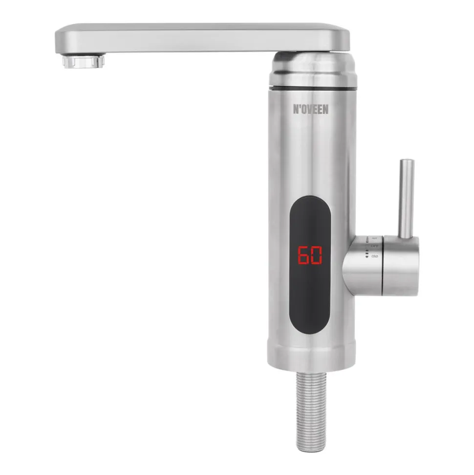Przepływowy podgrzewacz wody Noveen IWH560 Inox, LED, 2 – 2,5 l/min