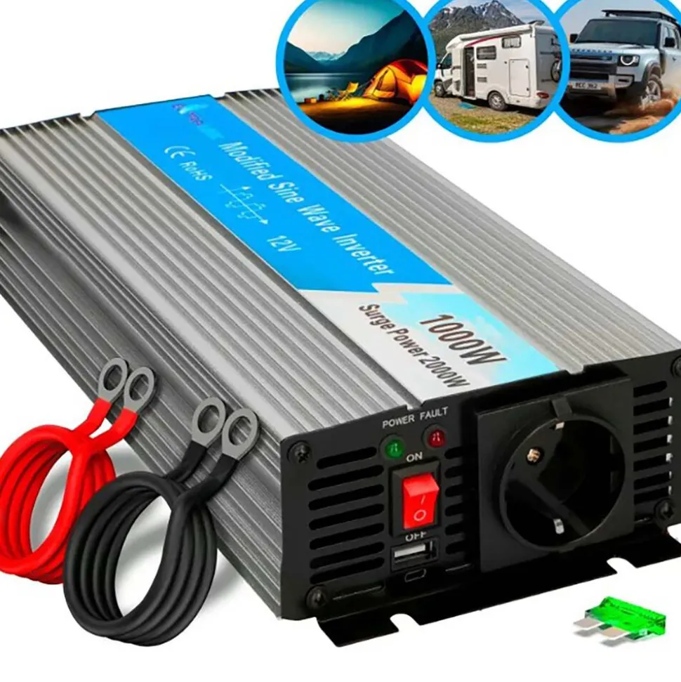 Przetwornica Extralink OPIM-1000W, 1000 W, modyfikowany sinus, moc szczytowa 2000 W