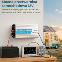 Przetwornica Extralink OPIM-1000W, 1000 W, modyfikowany sinus, moc szczytowa 2000 W