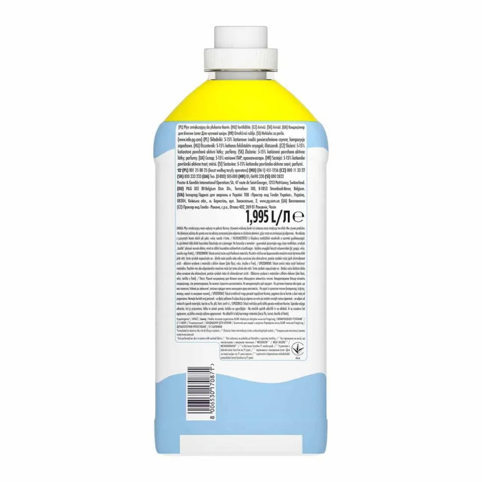 Płyn do płukania tkanin Lenor Sensitive, 1,9 l, na 95 prań