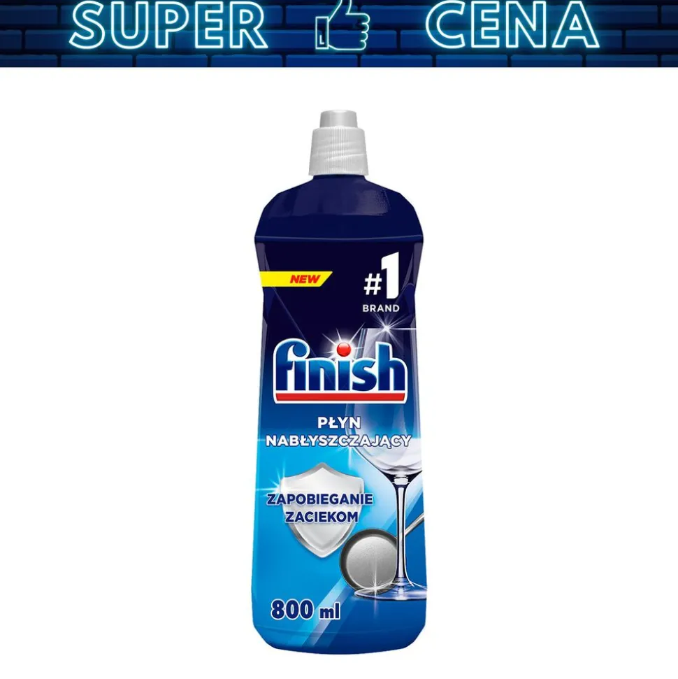 Płyn nabłyszczający do zmywarki Finish Shine&Protect, 800 ml
