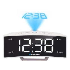 Radiobudzik Blaupunkt CRP7WH, FM, PLL, z projektorem