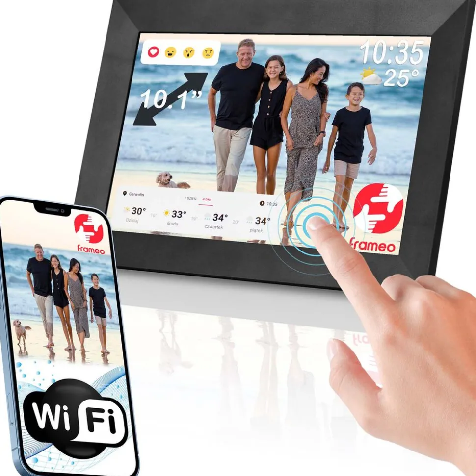 Ramka cyfrowa na zdjęcia Blow Frameo WiFi, 10,1', 16 GB, czarna