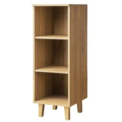 Regał Frisk 117 cm, dąb, z półkami