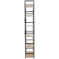 Regał na książki Smukee Home, 176 x 60 x 28 cm, 6 półek, brązowy