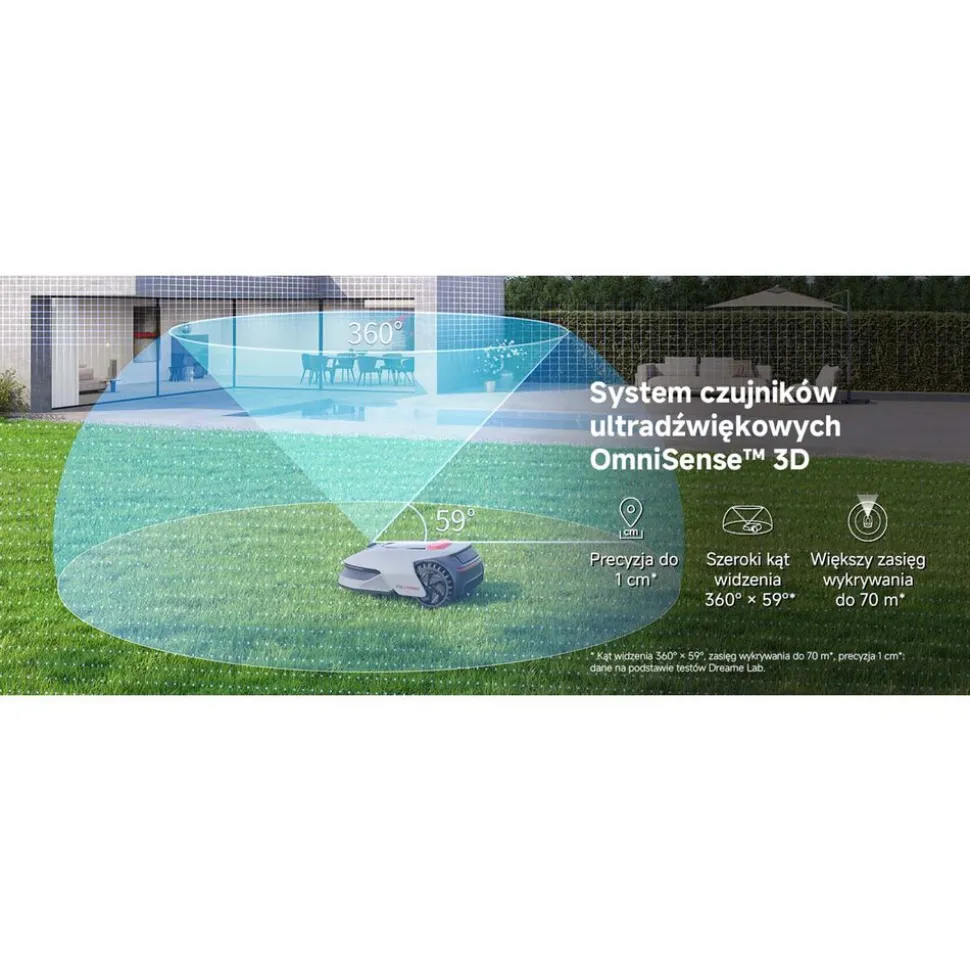 Robot koszący Dreame A1 Pro 800, obszar mapowania do 800 m2