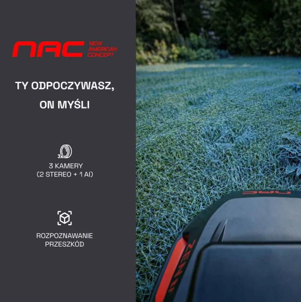 Robot koszący NAC N01000-AI, do 1000 m²