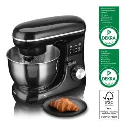 Robot planetarny Hoffen Expert, 1300 W, 2 misy 4 l i 5 l, czarny