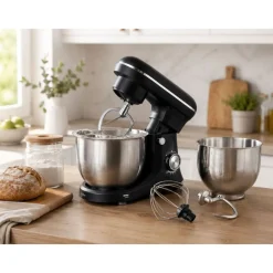 Robot planetarny Hoffen Expert, 1500 W, 2 misy 4 l i 5 l, czarny