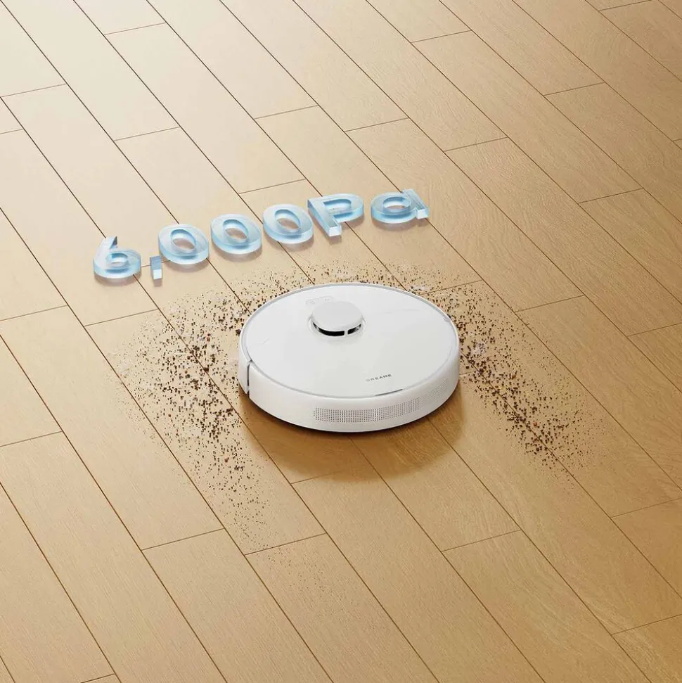 Robot sprzątający Dreame D9 Max Gen 2, z funkcją mopowania, biały