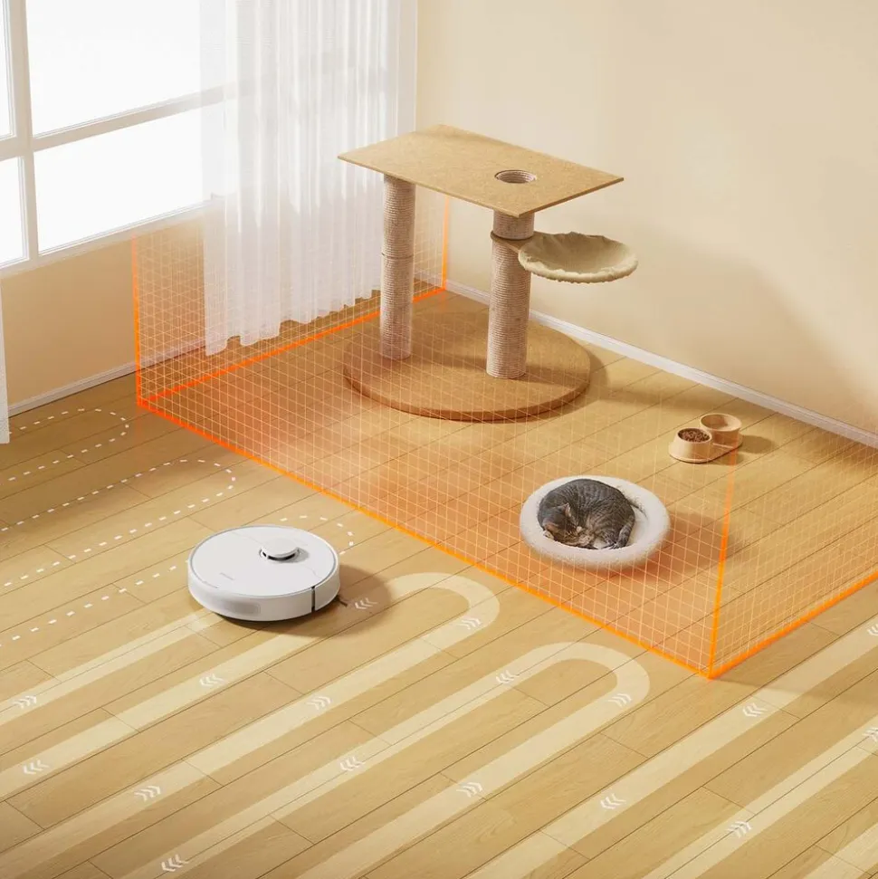 Robot sprzątający Dreame D9 Max Gen 2, z funkcją mopowania, biały