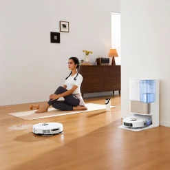 Robot sprzątający Dreame L10s Pro Ultra PureHeat, z funkcją mopowania i samoczyszczenia, biały