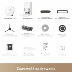 Robot sprzątający Dreame L40 Ultra A, 24 kPa, z funkcją mopowania, biały