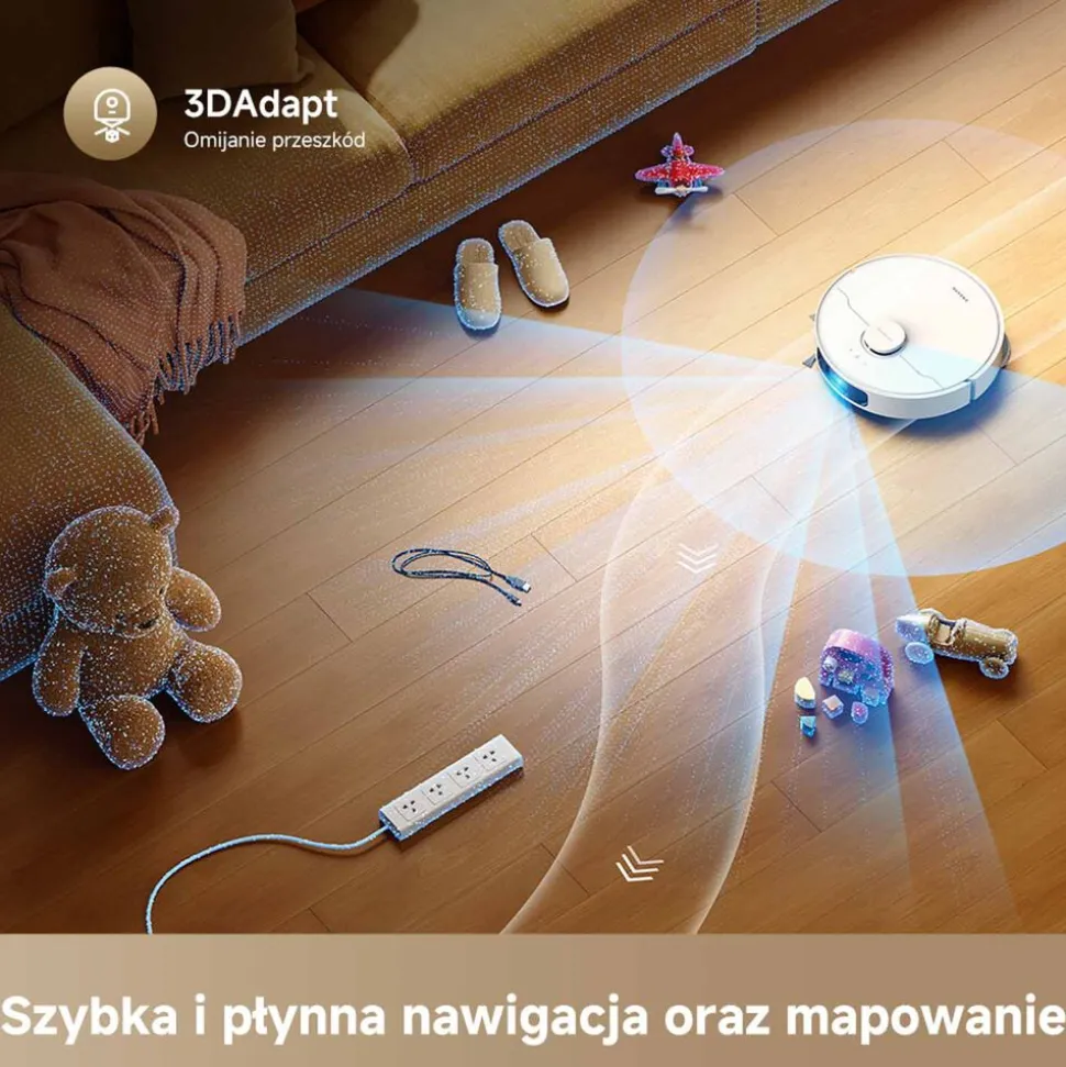 Robot sprzątający Dreame L40 Ultra A, 24 kPa, z funkcją mopowania, biały