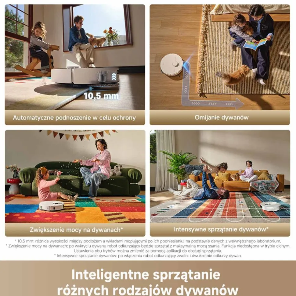 Robot sprzątający Dreame L40 Ultra A, 24 kPa, z funkcją mopowania, biały