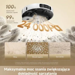 Robot sprzątający Dreame L40 Ultra A, 24 kPa, z funkcją mopowania, biały