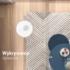 Robot sprzątający EZVIZ RE4 Plus, ze stacją opróżniającą, biały
