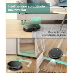 Robot sprzątający TCL Sweeva 1000, czarny, akumulatorowy