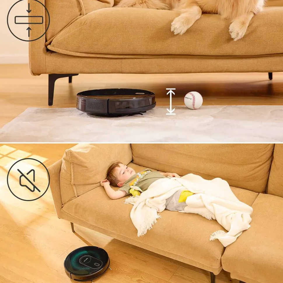 Robot sprzątający Vactidy Nimble T8, 3000 Pa, z funkcją mopowania