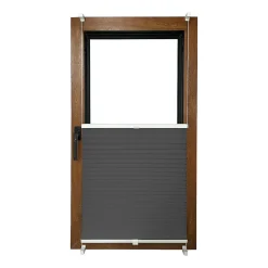 Roleta plisowana DecoTeam, 57 x 130 cm, szara