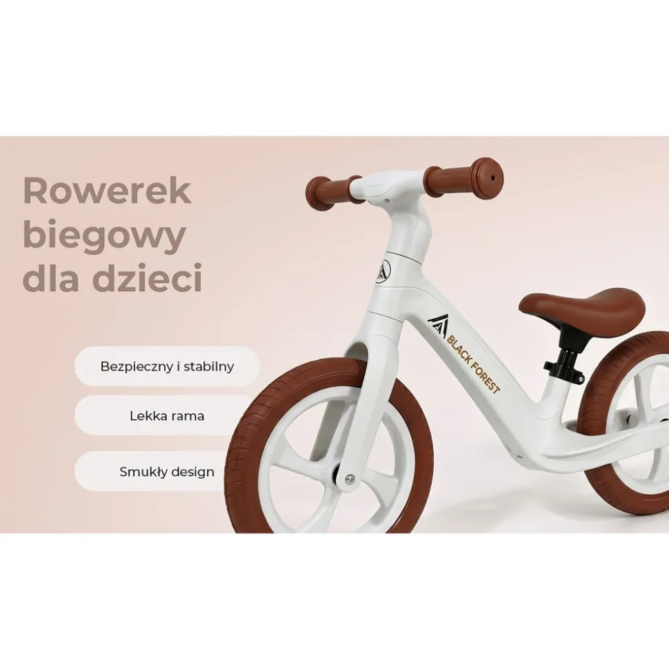 Rowerek biegowy Black Forest Speedykid, 12'', biały