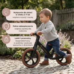 Rowerek biegowy Black Forest Speedykid, 12'', czarny