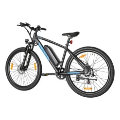 Rower elektryczny MTB Ancheer, 27,5”, czarny z niebieskimi elementami