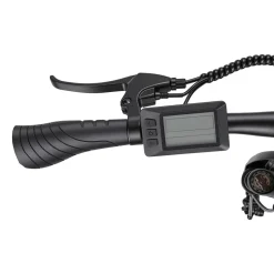 Rower elektryczny MTB Ancheer, 27,5”, czarny z zielonymi elementami